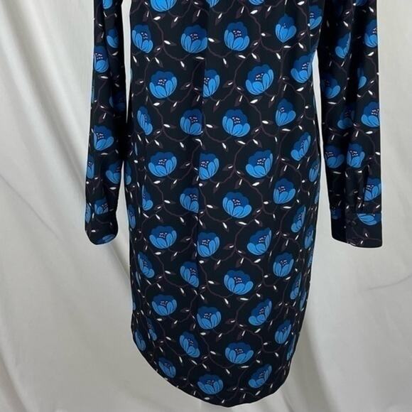 LOFT Bold Floral Print Career Office Work Shift Dress Women's NWOT Size XS - Picture 6 of 12